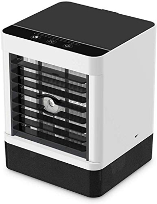 Enfriador de aire personal,aire acondicionado móvil portátil, 3 en 1 enfriadores evaporativos,ventilador de refrigeración de escritorio de 3 velocidad