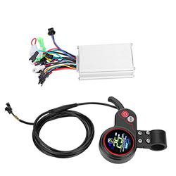 Alomejor Kit de Controlador de Bicicleta eléctrica, Controlador de Scooter eléctrico con Panel de Control de Pantalla LCD e Interruptor de Cambio (Uni precio