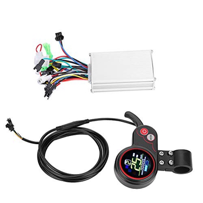 Alomejor Kit de Controlador de Bicicleta eléctrica, Controlador de Scooter eléctrico con Panel de Control de Pantalla LCD e Interruptor de Cambio (Uni