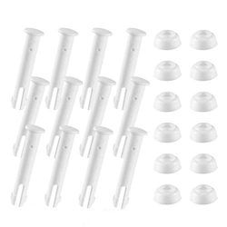 Delisouls 12/24 piezas de plástico para juntas de piscina, para 10 pines de juntas de piscina de 12 pies sobre el suelo, pasadores de plástico para ju en oferta