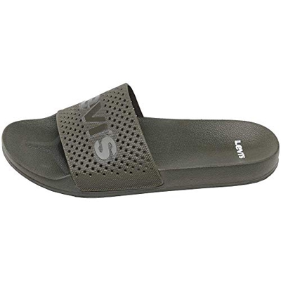 Levi's June Perf, Sandalia Hombre, Army Green, 44 EU
