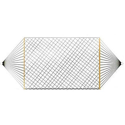 FNBA Sábana Colgante de Malla para Exteriores, Hilo de algodón, Hamaca de Palo de Madera Maciza, Columpio Interior, Palo de Madera, Cuerda de algodón,