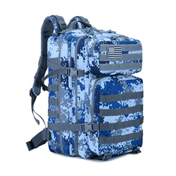 SJAPEX Mochila Táctica Militar 45L, Paquete de Asalto de Gran Capacidad para Utilidad Militar Bolsa de Emergencia, para Caza Senderismo Acampada Activ características