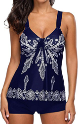 Socluer Traje de baño de Mujer de Dos Piezas con Estampado de Correa Traje de baño de baño con Chaleco precio