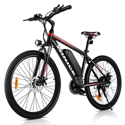 VIVI Bicicleta eléctrica de montaña 26/27.5 Pulgadas, Motor de 350 W, 36 V, 10.4 Ah, batería extraíble, Bicicleta eléctrica para Adultos. (Rojo 26) en oferta
