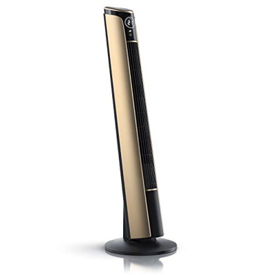 Brandson Brandosn 72230334772 Ventilador de torre basculante, 108 cm, diseño dorado, 3 unidades