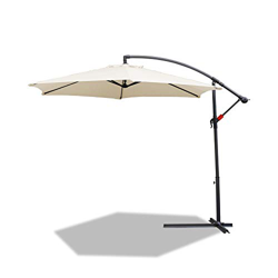 BMOT 3m sombrilla Parasol de Aluminio para terraza jardín protección Solar UV en oferta