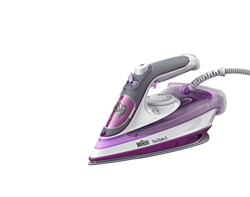 Braun TexStyle 5 SI 5037 Vi-Plancha Suela FreeGlide 3D, Vertical, 2700 W, Golpe de Vapor 200 g/min, depósito de Agua de 300 ml, Color Morado en oferta