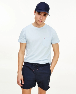 Tommy Jeans - Bañador Bermuda De Hombre Azul Marino Estampado