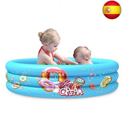 Piscina inflable redonda, 110 cm de diámetro, 30 cm de profundidad, apta para características