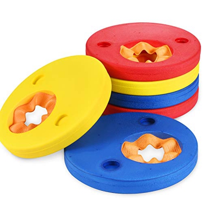 Manguitos de natación para niños, Natación Brazaletes, 6 Piezas Swim Discs, Colores Brillantes, fáciles de identificar, para niños 3-6 años Aprender a