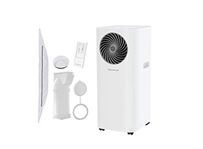 Rowenta Turbo Cool + AU5020 Aire acondicionado portátil con eficiencia energética, modo eco, deshumificador, ventilador, fácil instalación, kit para v