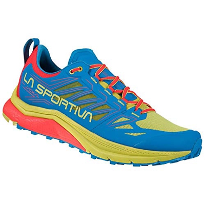 LA SPORTIVA Jackal, Zapatillas de Trail Running Hombre, Neptune/Kiwi, 42.5 EU