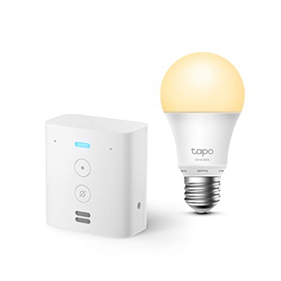 Echo Flex + TP-Link Tapo Bombilla Inteligente (E27), compatible con Alexa