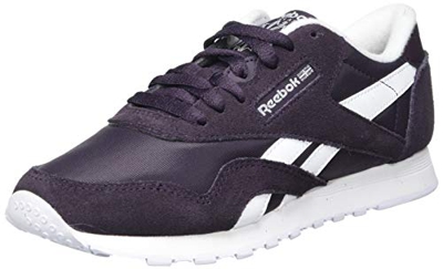 Reebok Classic Nylon, Sneaker Mujer, Midnight Shadow/White/White, 40.5 EU