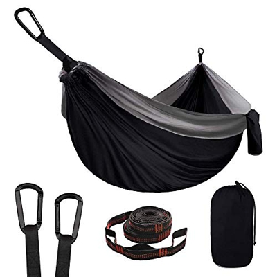 270 x 140 cm Hamacas Colgantes ,Hamaca Jardin Exterior 360kg de Capacidad de Carga ,Transpirable, Nylon de Paracaídas de Secado Rápido,Hamaca Terraza 