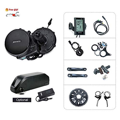 BBSHD BAFANG BBS0B 48 V 1000 W motor de transmisión media bicicleta Kit 8Fun BBS HD Motor de bicicleta (C965 pantalla LCD, soporte inferior: 120 mm)