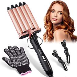 Tailiqi - Rizador de pelo largo y corto con 5 barriles características