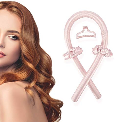 Rizador de Pelo de Seda sin Calor,Diadema para Rizar,Rizador de Ondas sin Calor,Cinta Rizadora de Pelo sin Calor,Juego de Cintas Rizadoras de Seda,1*R