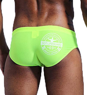 Manview Hot Lifeguard 69 - Bañador para hombre verde M