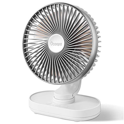 OCOOPA Ventilador de escritorio, batería silencioso oscilante automático de 6.5 pulgadas, enfriamiento, fuerte, de 4 velocidades, 4000 mAh USB batería características