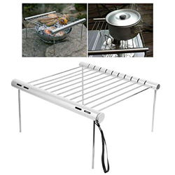 HERCHR Parrilla de Camping Mini Parrilla de Barbacoa de carbón Plegable portátil para Picnic al Aire Libre Acero Inoxidable características
