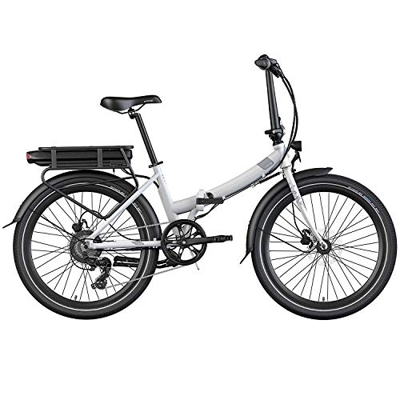 Legend Siena Bicicleta Eléctrica Plegable Urbana Smart eBike Ruedas de 24 Pulgadas, Frenos de Disco Hidráulicos, Batería Ion 36V (Batería Panasonic 50