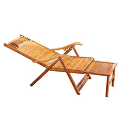 Tumbonas LHA Ocio Sillas de terraza de bambú Sillones reclinables Sillón Plegable Siesta Silla Playa Terraza Respaldo Jardín Sillas precio