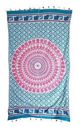Goodforgoods Pareo Toalla Grande Playa Piscina para Mujer, Chica, Señora, Medidas 180x100 cm XXL con Mandala, Unicornio, Turquesa, Azul,Verde. (Multic precio