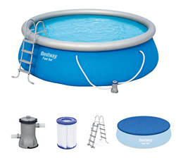 Bestway Fast Set, Con depuradora (Piscina hinchable, Círculo, 13807 L, Azul, PVC), 457x122 cm en oferta