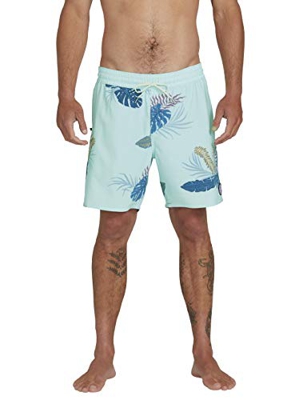 Volcom Bermuda Trunk 17" Bañador, Hombre, Resin Blue, S
