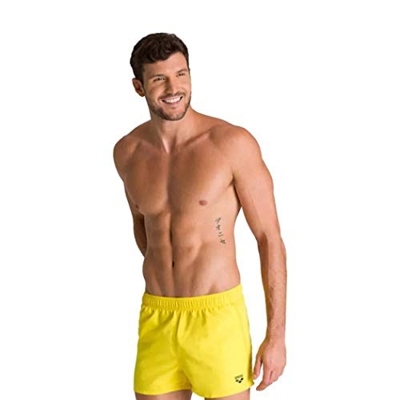 ARENA Bañador X-Short Fundamentals X-Short Wood Bañador, Hombre, Yellow Star, L