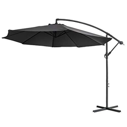 LZQ - Sombrilla de aluminio para balcón, jardín o terraza, 300 cm, con protección UV 40+, para jardín, terraza, balcón en oferta