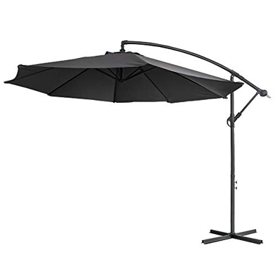 LZQ - Sombrilla de aluminio para balcón, jardín o terraza, 300 cm, con protección UV 40+, para jardín, terraza, balcón