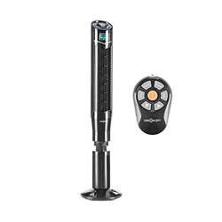 Oneconcept Northpeak – Ventilador de Columna, 44 W de Potencia, caudal de 3.780 m³/h, oscilación, Altura Regulable, programable, Mando a Distancia, 64 en oferta