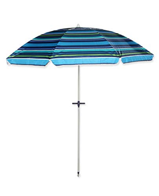 Pincho Sombrilla, Rayas Azul y Verde, 2 m