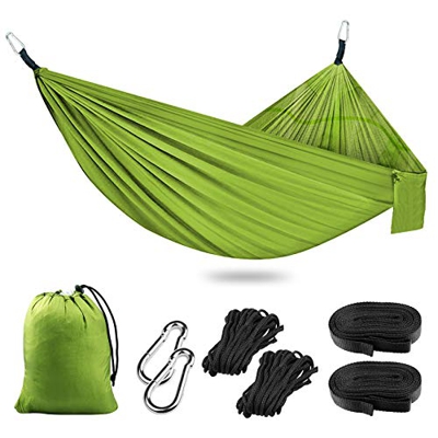 Hamacas Colgantes Portátil, Hamaca Mosquitera Ultraligera y Transpirable para Viaje y Camping, 260x140cm, Capacidad 300KG, Nailon de Paracaídas de Sec
