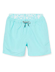 Jack & Jones Jjiaruba Jjswimshorts AKM Db WB Solid Bañadores Ajustados para Hombre, Aruba Blue, XL en oferta