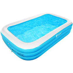 Duerer Piscina Hinchable Rectangular Piscina Infantil Inflable, Piscina Familiar En El Patio Trasero, Fiesta AcuáTica De Verano, Exterior, JardíN, Adu características