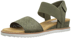 Skechers Desert Kiss - Sandalias planas para mujer, Verde (Verde oliva), 38 EU en oferta