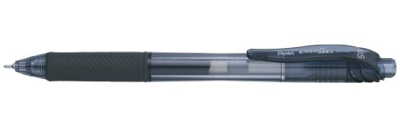 Pentel - Bolígrafo Energel retráctil con punta de aguja. Escritura en color negro.