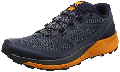 Salomon Sense Ride, Zapatillas de Trail Running Hombre, Azul (Navy Blazer/Bright Marigold/Ombre B 000), 42 EU