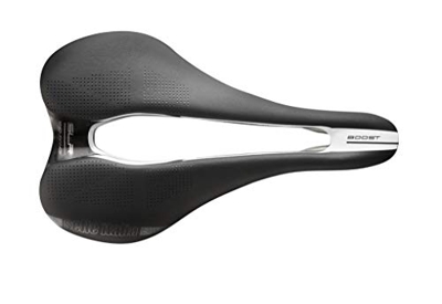 Selle Italia - Sillìn Bicicleta de Carretera SLR Boost Endurance Superflow, Rail TI 316 Tubo Ø7, Sillìn Corto Road Perfomance Fibra-tek Ligero, Ultra 