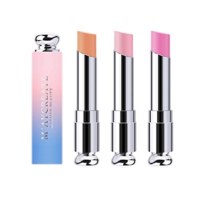 Jelly Lipstick , Richaa 3 Piezas Temperatura Mágica Cambio Color Brillo de Labios Bálsamo Labial Nutritivo de Larga Duración Lápiz Labial cristal para