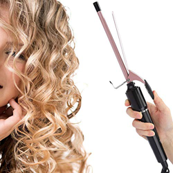 Varilla de pelo ultrafina de rizador de pelo eléctrico de 9 mm, herramienta de peinado de hierro rizador de temperatura constante de iones negativos en oferta