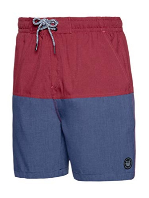 Protest Texas 20 Bañador para Hombre, Red Sangria, M