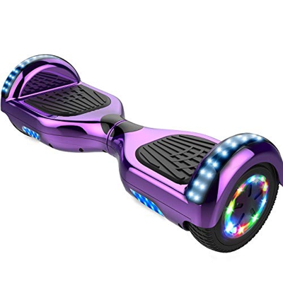 CITYSPORTS Overboard 6.5 Pulgadas Hover Board Bluetooth, Patinete Eléctrico Self-Balance Board 700W Motor con Ruedas de Flash LED, Monopatín Eléctrico