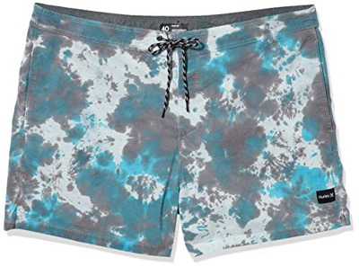 Hurley M Session Tie Dye 16' Bañador, Hombre, Obsidian, 34