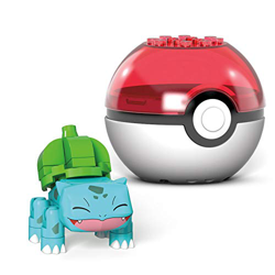 Mega Construx- Pokémon Bulbasaur Poké Ball y Figura para Construir, 30 Piezas, Multicolor (Mattel GVK61) características