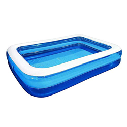 JTJxop Piscina Hinchable Rectangular, Piscina Hinchable Rectangular Grande, Piscina Hinchable Infantil, Piscina Infantil Hinchable Cuadrada, Piscina F características